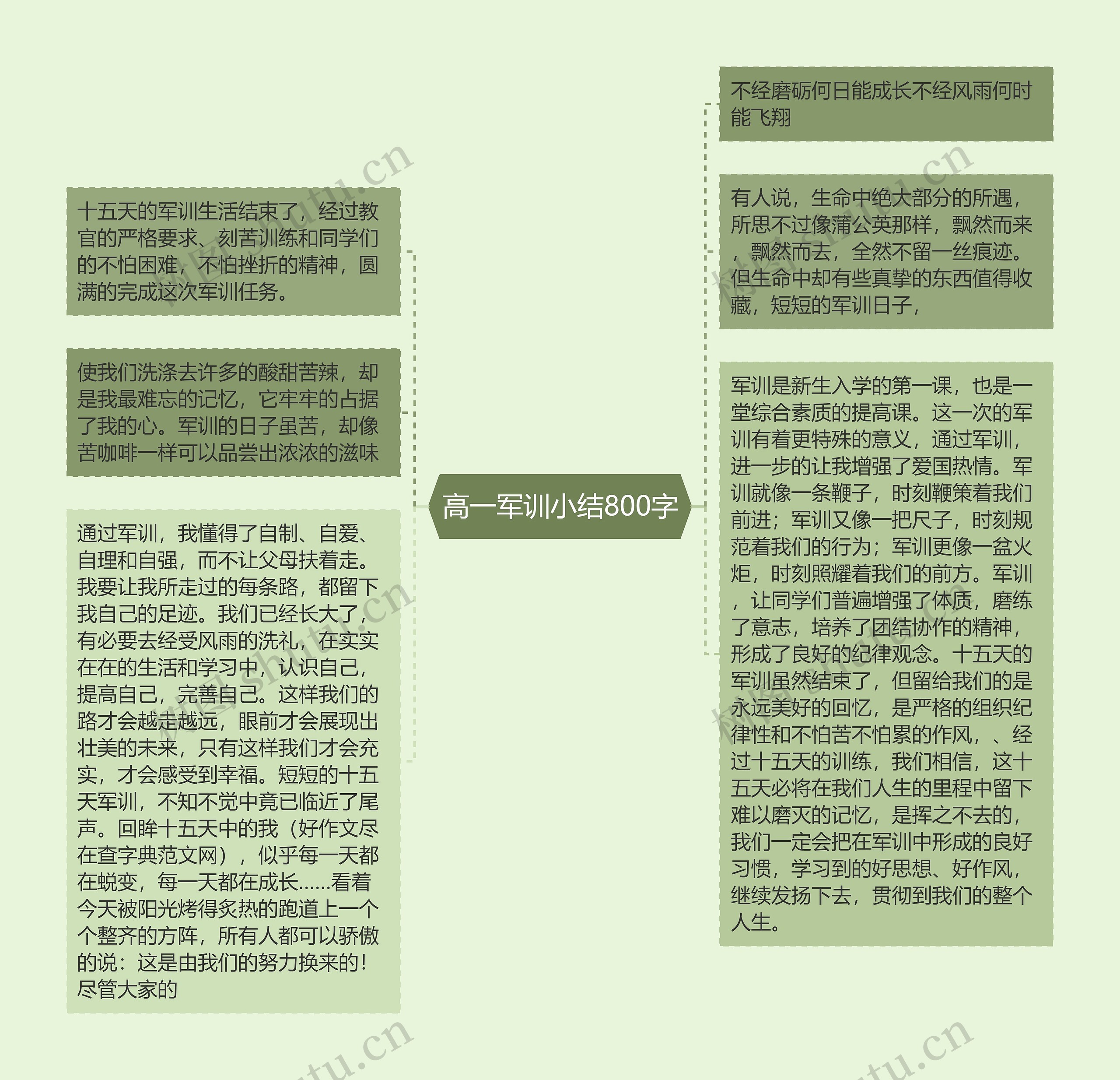 高一军训小结800字