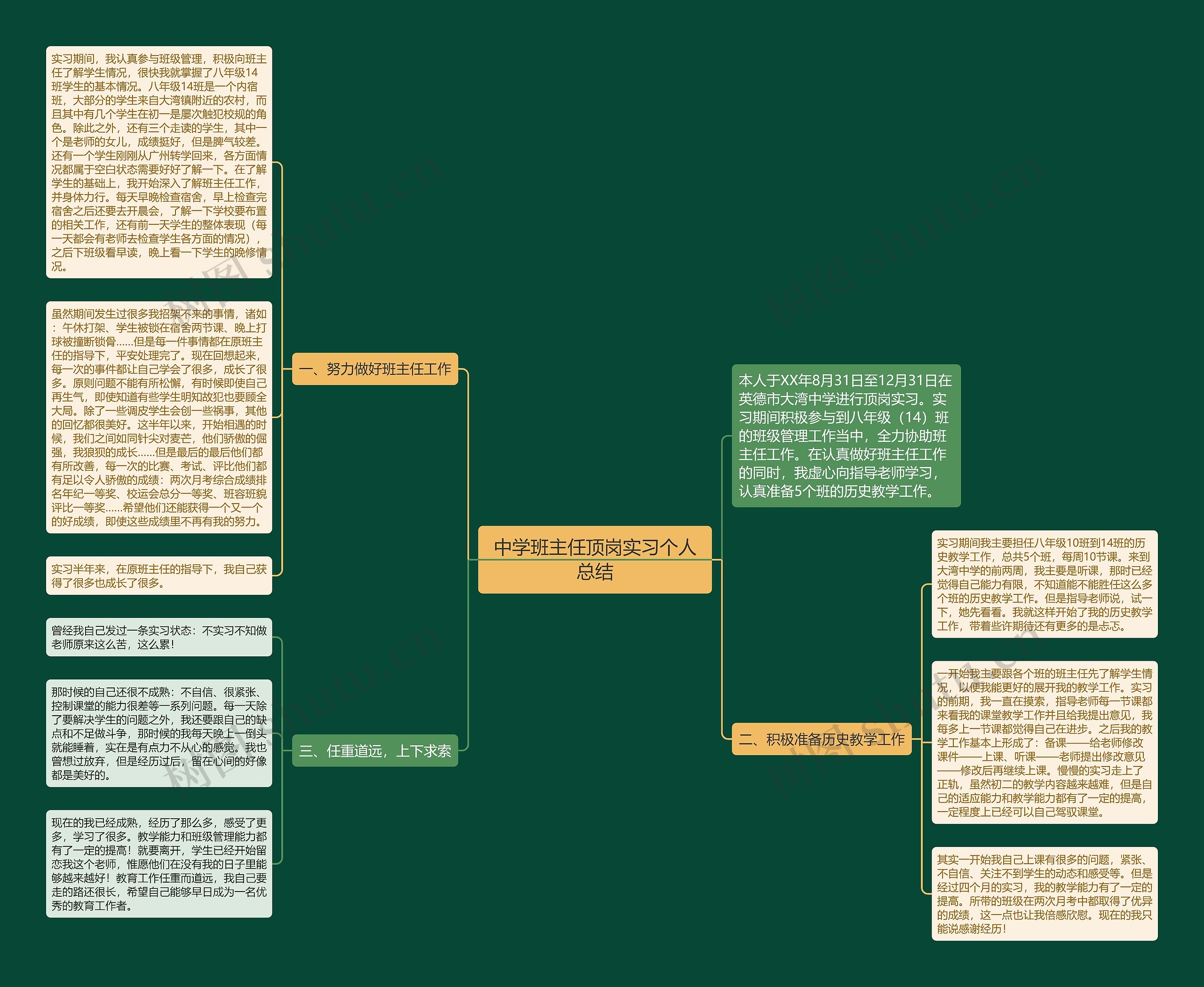 中学班主任顶岗实习个人总结 中学班主任顶岗实习个人总结