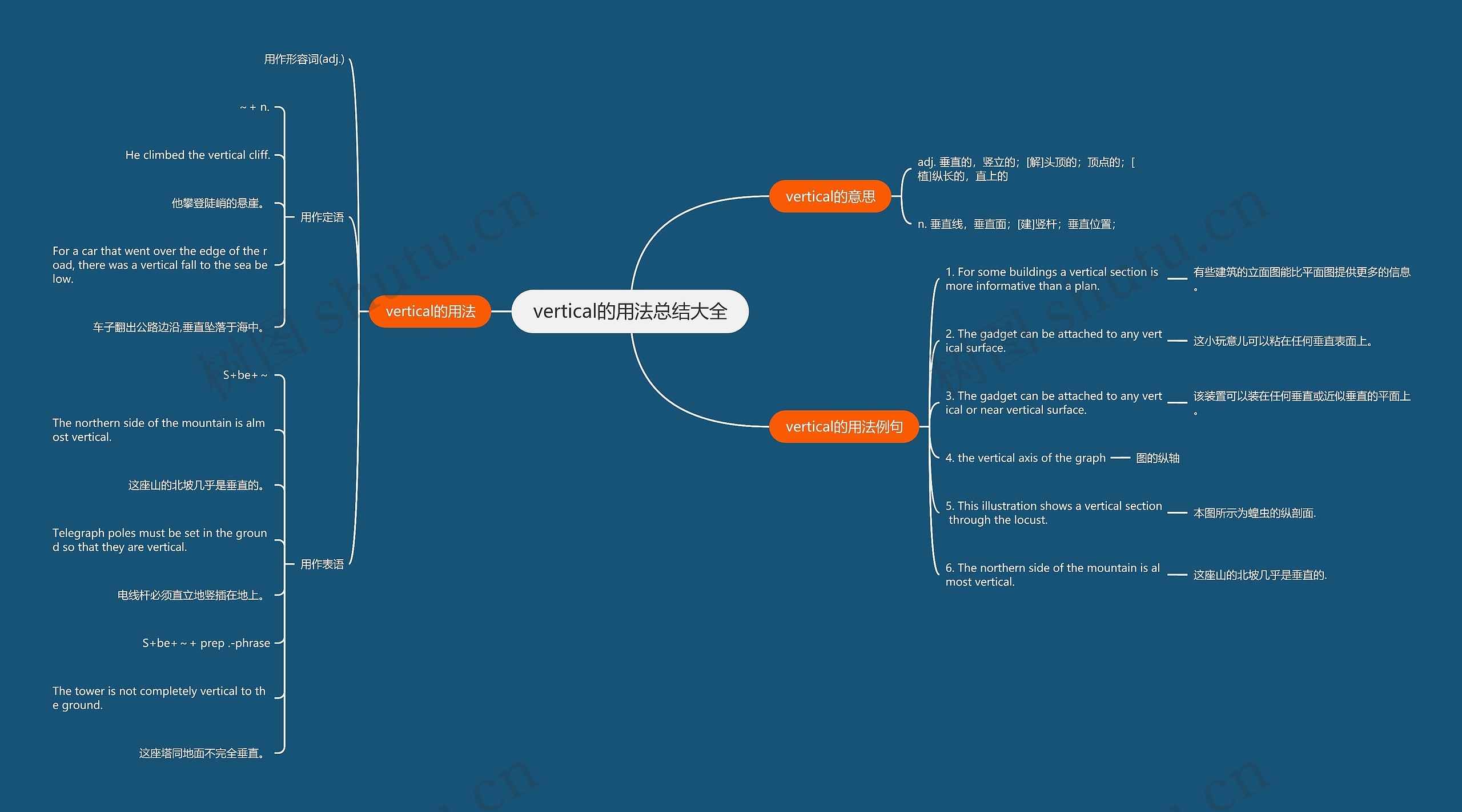 vertical的用法总结大全思维导图