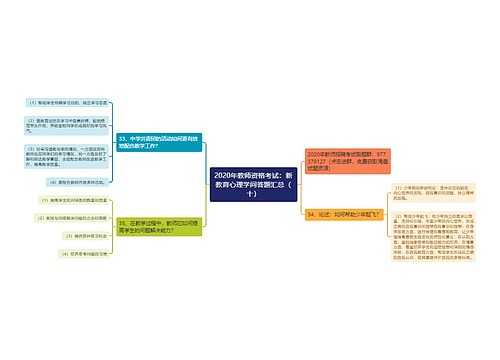 2020年教师资格考试：新教育心理学问答题汇总（十）