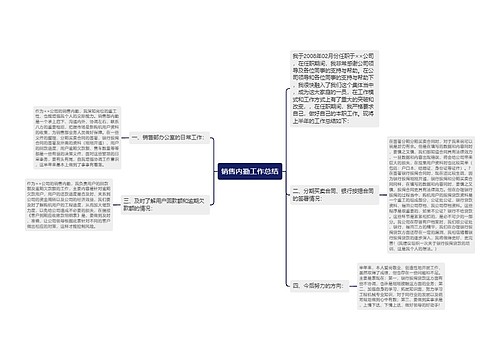 销售内勤工作总结