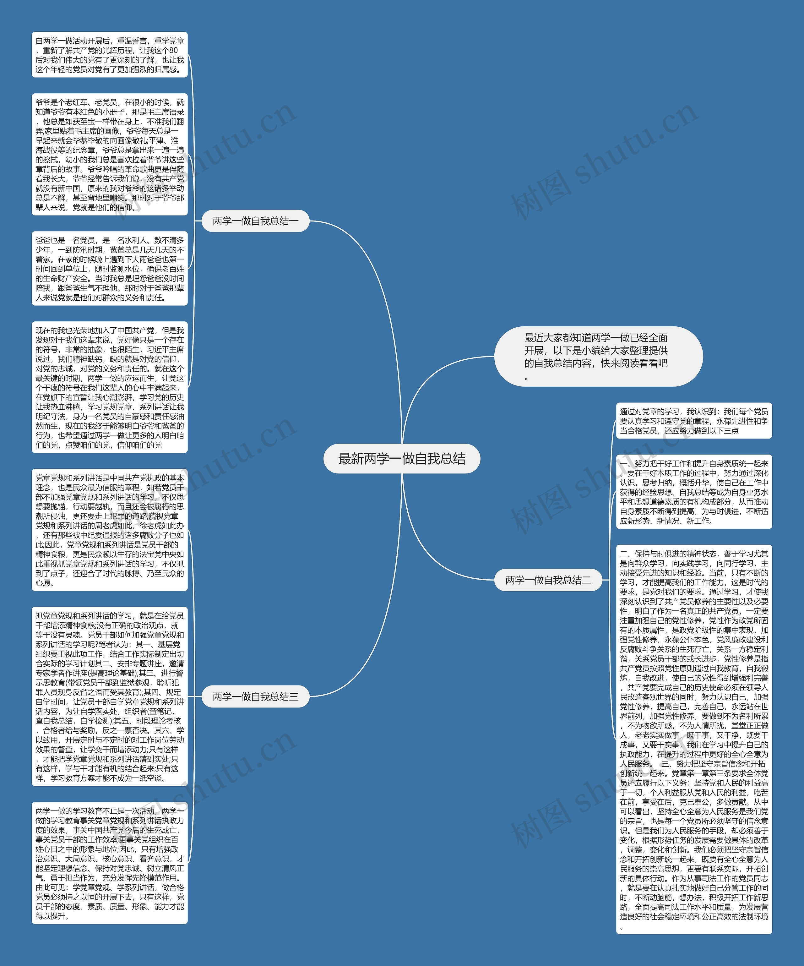 最新两学一做自我总结思维导图