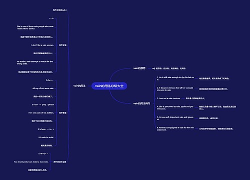 vain的用法总结大全
