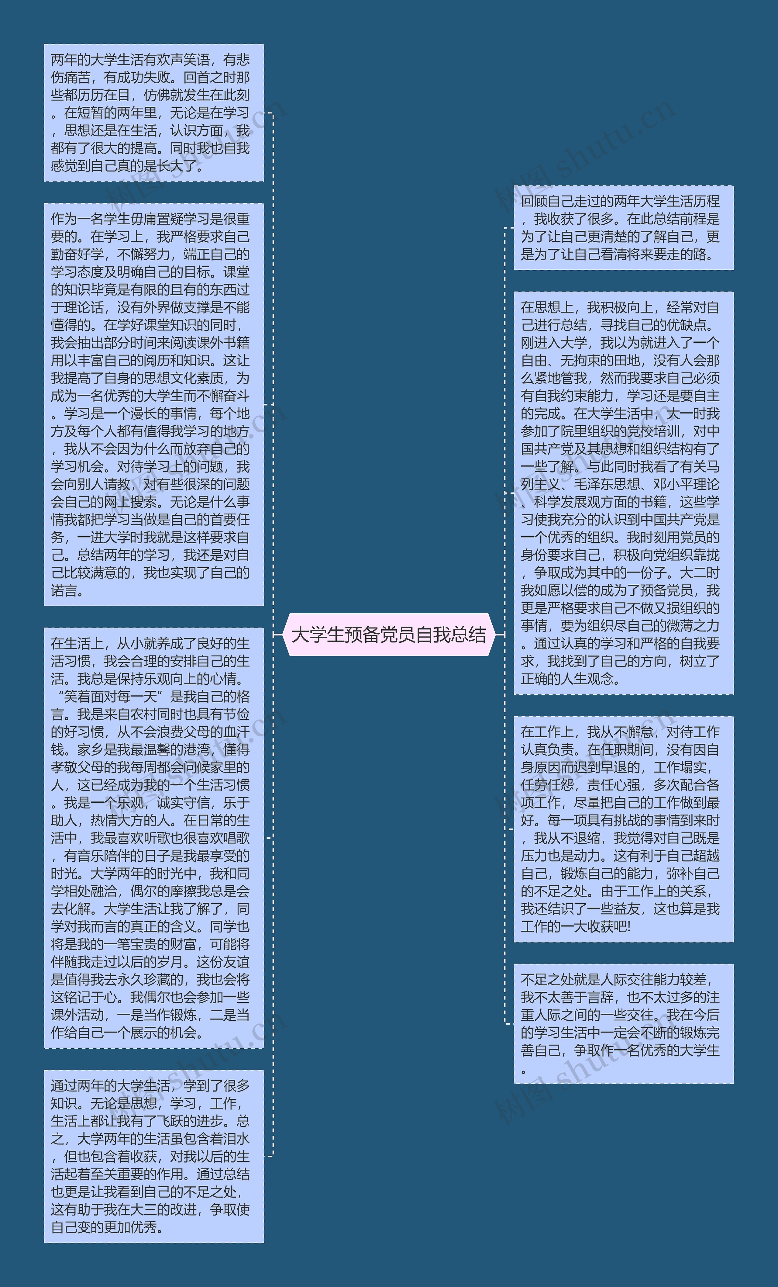 大学生预备党员自我总结