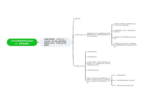 2020年教师资格考试知识点：教育的属性
