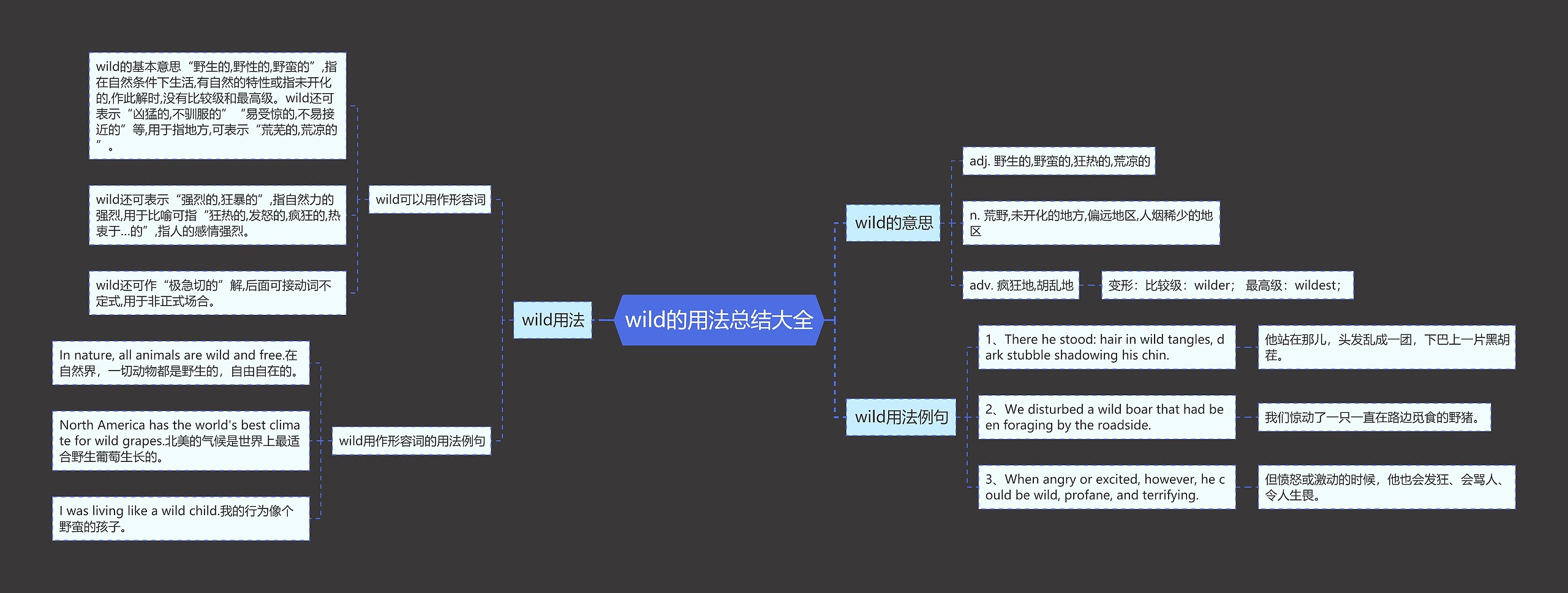 wild的用法总结大全