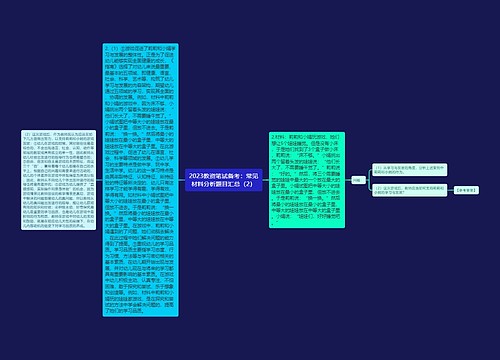 2023教资笔试备考：常见材料分析题目汇总（2）