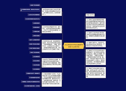 2022教资中学综合素质专项练习之教师观