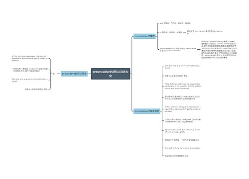 provocative的用法总结大全