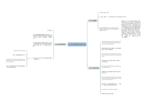 hazard的用法总结大全