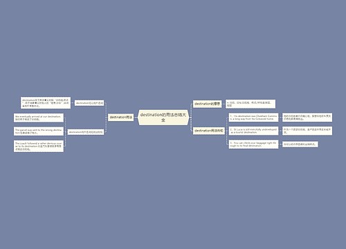 destination的用法总结大全