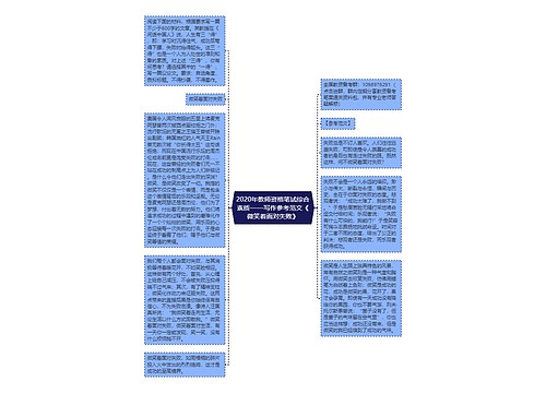 2020年教师资格笔试综合素质——写作参考范文《微笑着面对失败》