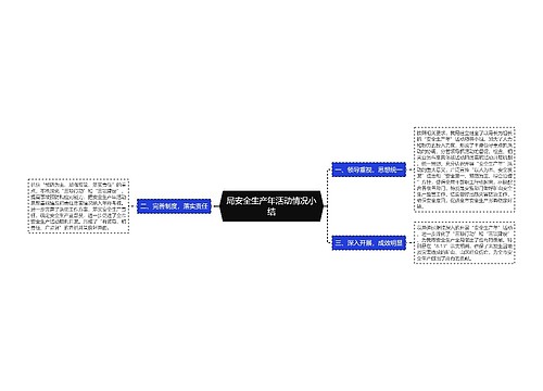 局安全生产年活动情况小结