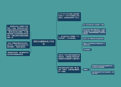 历史文化服务队的工作总结