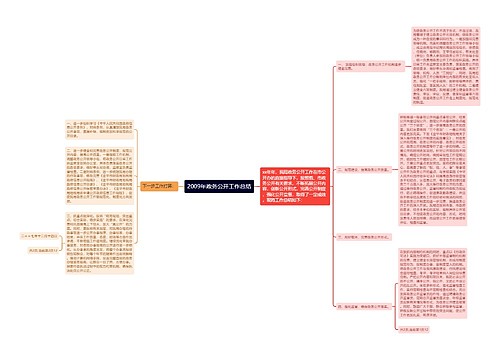 2009年政务公开工作总结