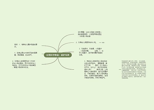 在班科学教案：爱护鸟类