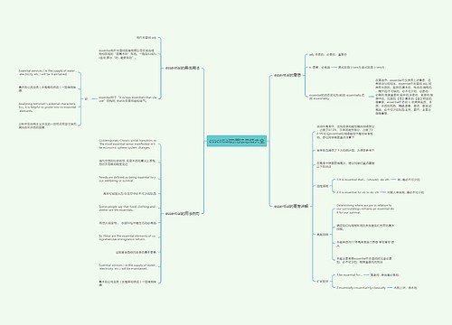essential的用法总结大全