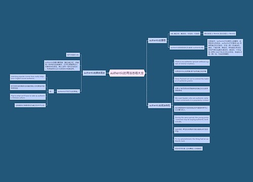 authentic的用法总结大全