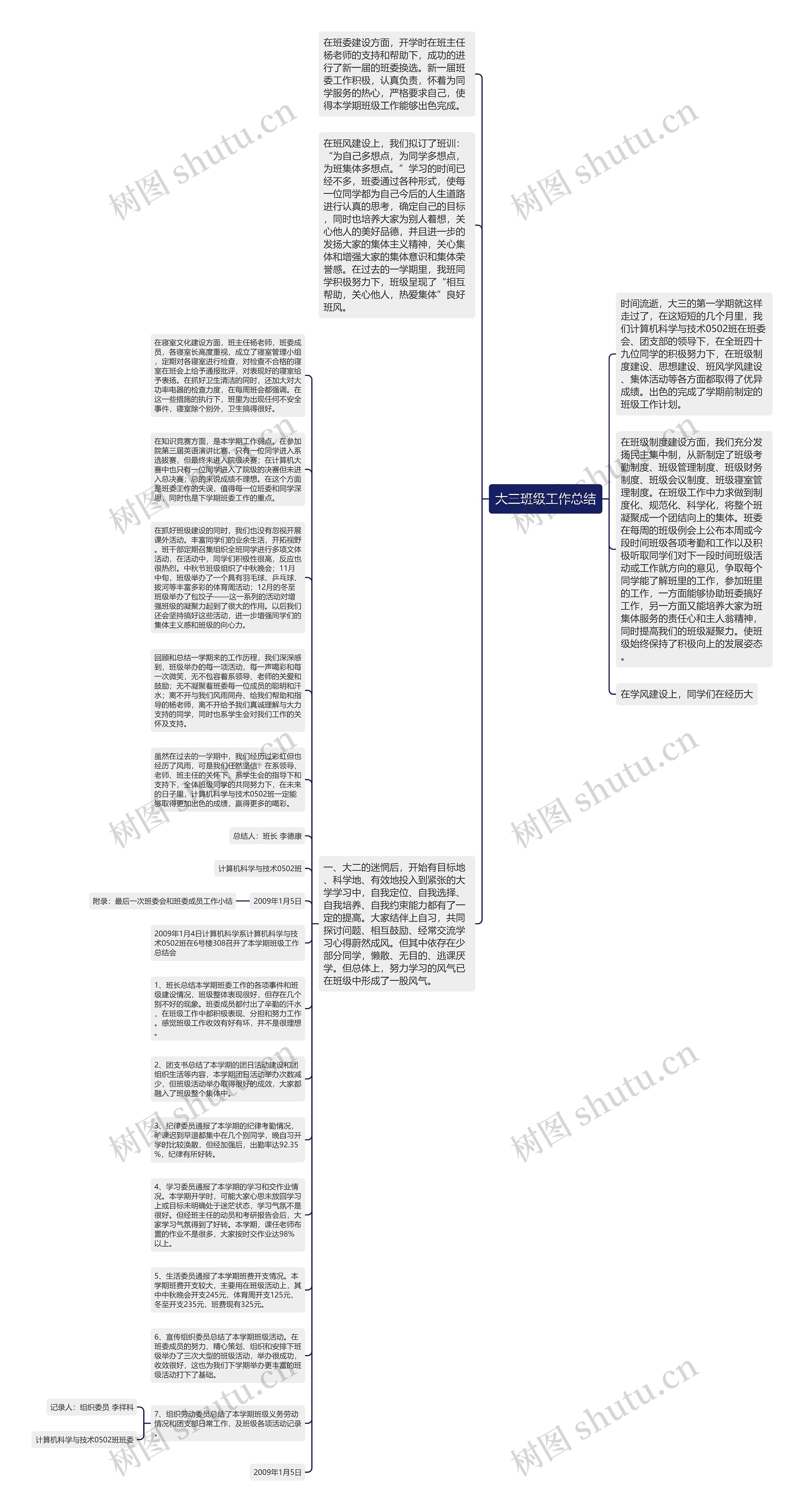 大三班级工作总结