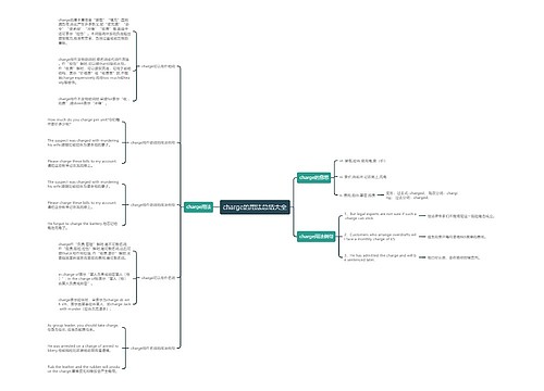 charge的用法总结大全