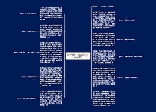 读书笔记：《三国演义》经典语录