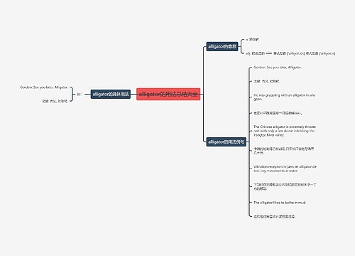 alligator的用法总结大全