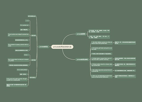private的用法总结大全