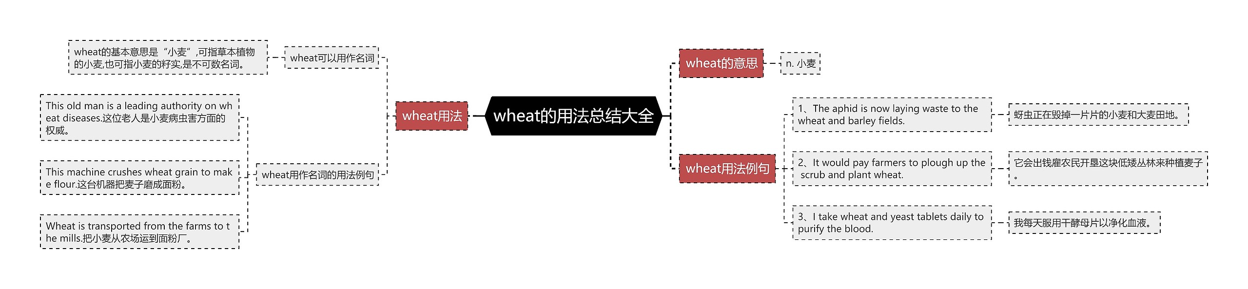 wheat的用法总结大全思维导图