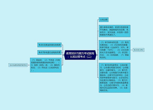 教育知识与能力考试指南：认知过程考点（二）