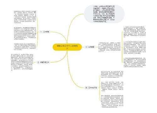 保险公司工作个人总结范文