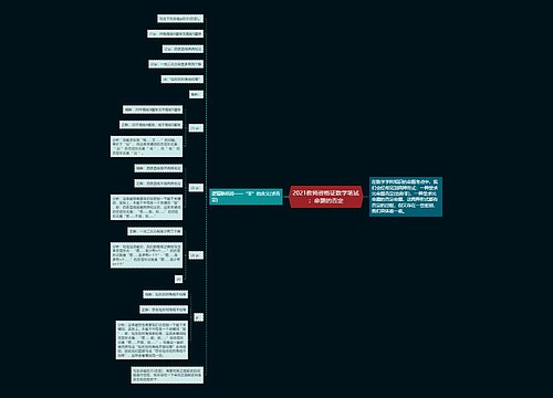 2021教师资格证数学笔试：命题的否定