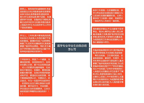 医学专业毕业生自我总结怎么写