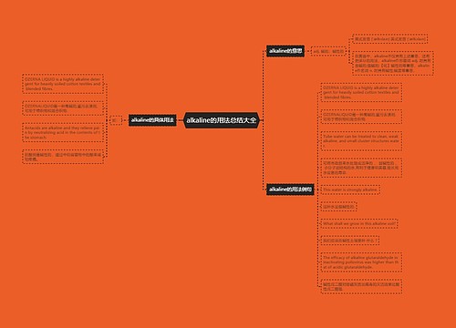 alkaline的用法总结大全