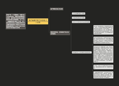 房产销售月底工作总结,个人总结