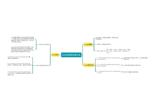 wise的用法总结大全