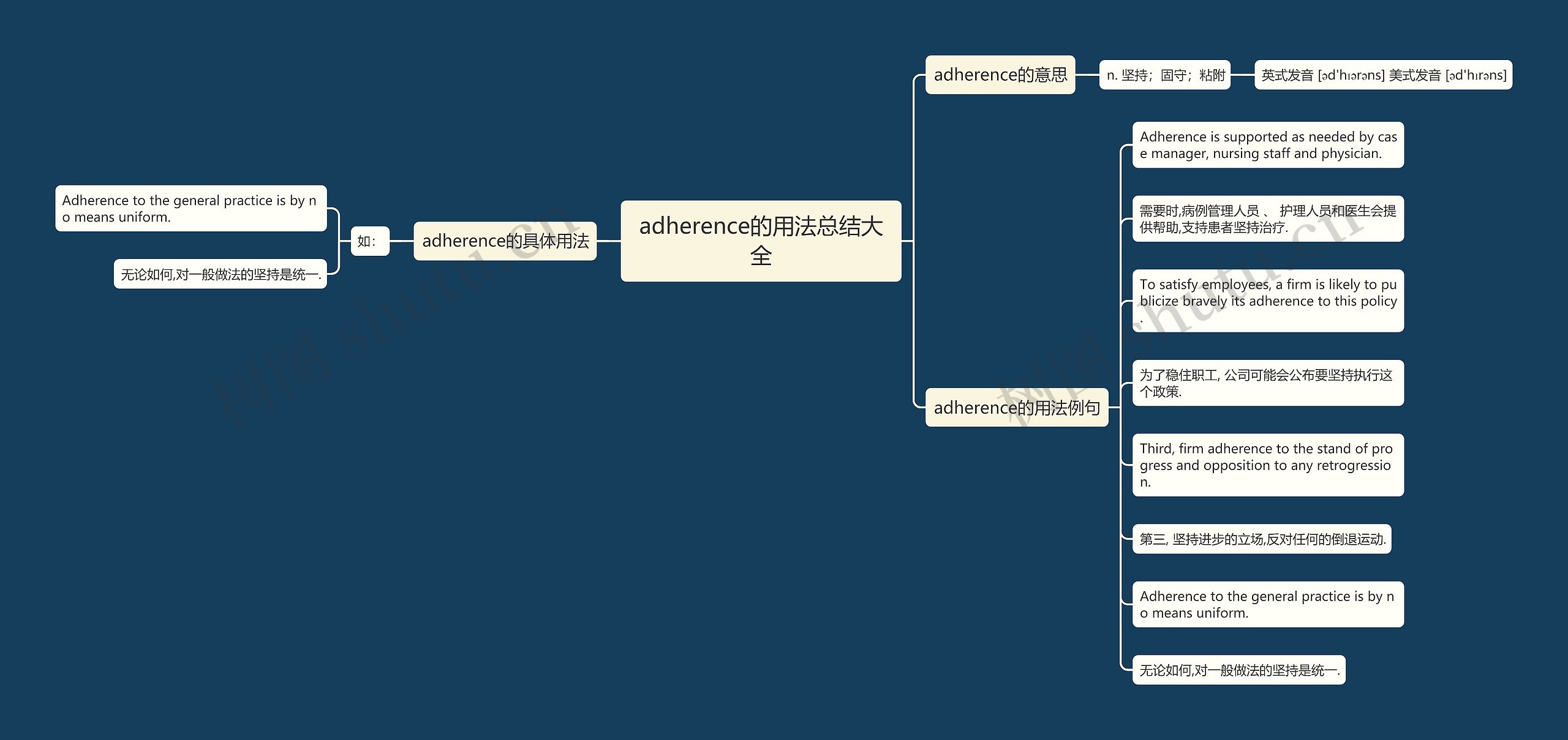 adherence的用法总结大全