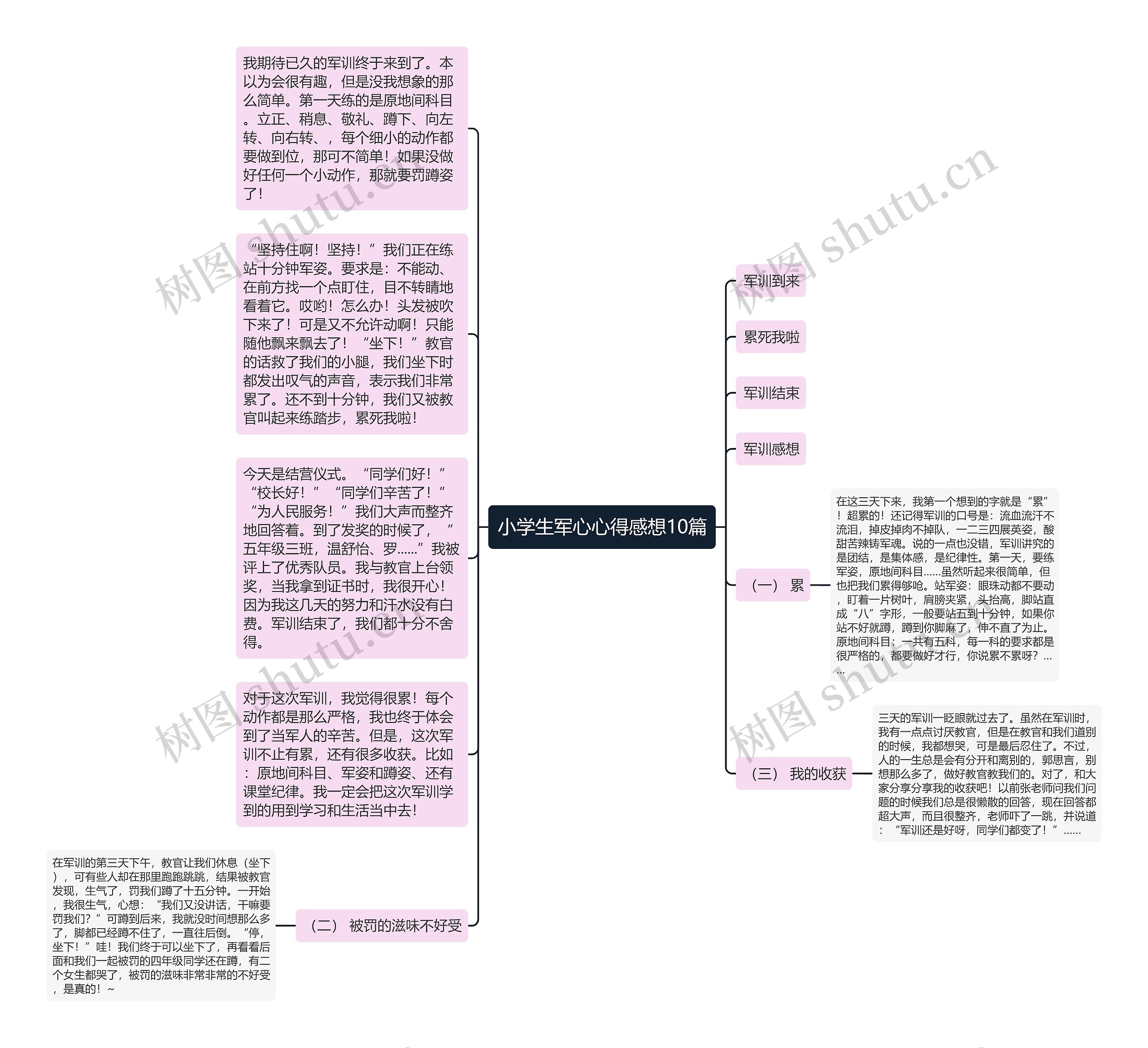 小学生军心心得感想10篇