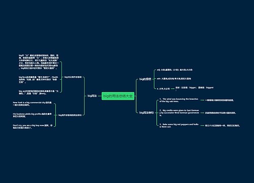big的用法总结大全