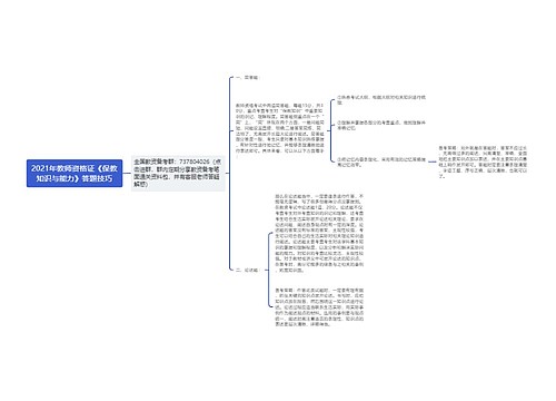 2021年教师资格证《保教知识与能力》答题技巧