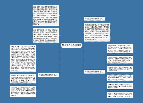 毕业生自我总结精选