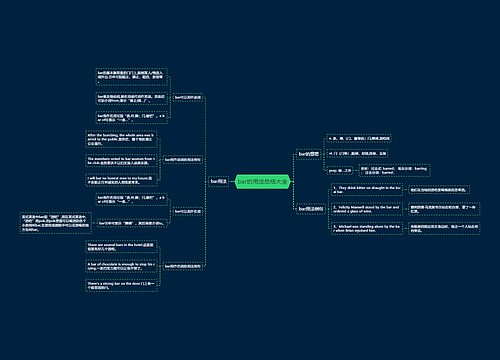 bar的用法总结大全