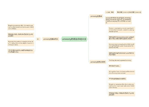 amnesty的用法总结大全