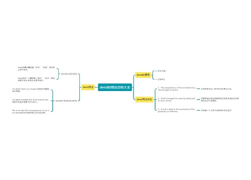 deed的用法总结大全