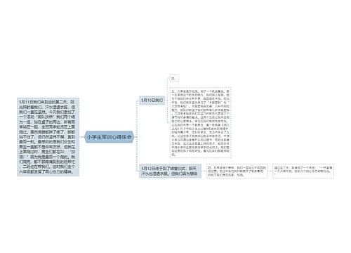 小学生军训心得体会