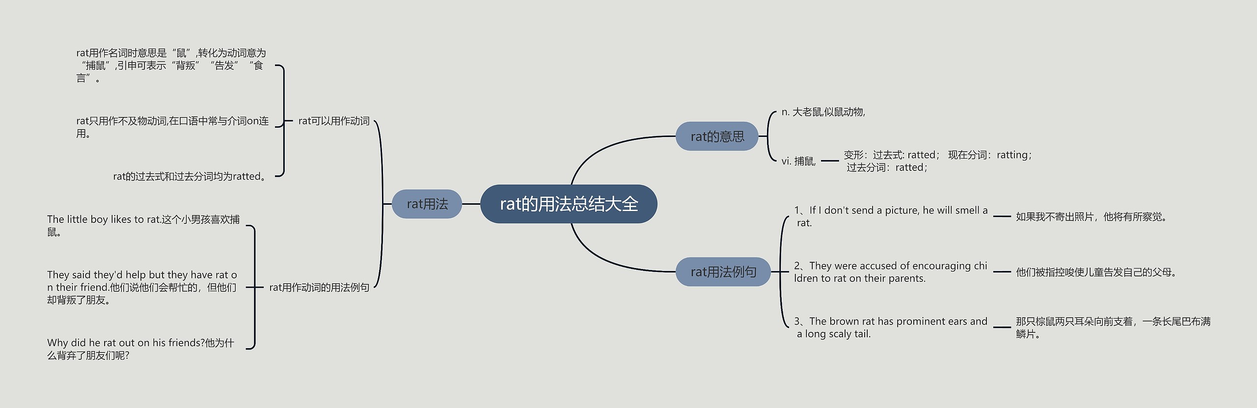 rat的用法总结大全思维导图