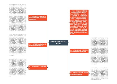 公路管理局团委2009年工作总结