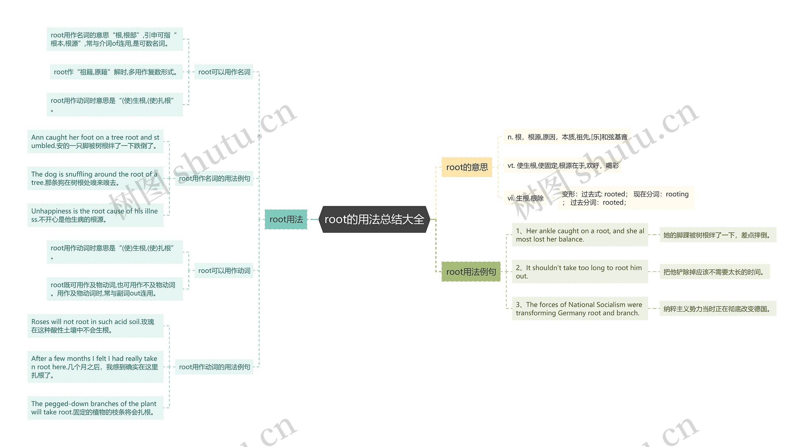 root的用法总结大全思维导图