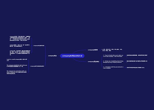 company的用法总结大全