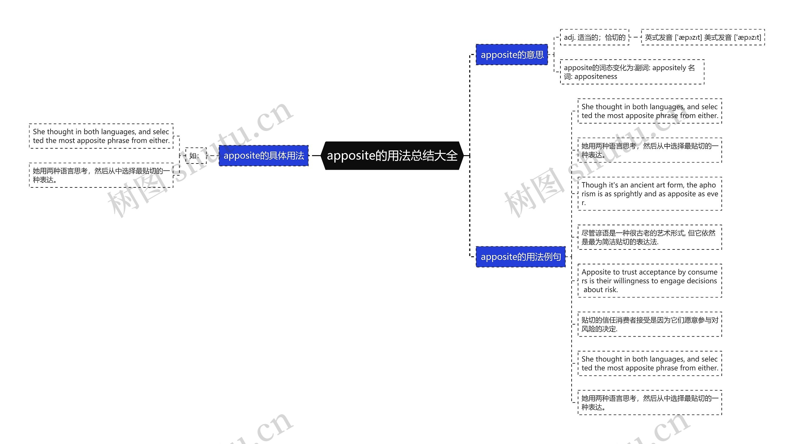 apposite的用法总结大全思维导图