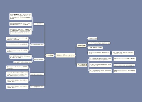 shoot的用法总结大全
